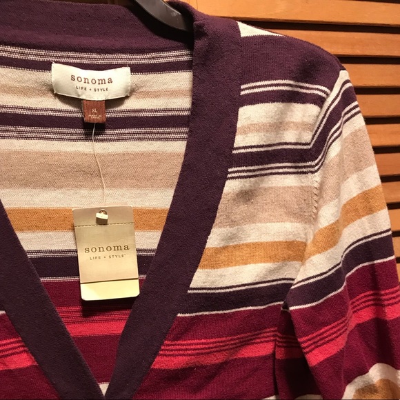 Sonoma Striped Cardigan - Picture 4 of 8